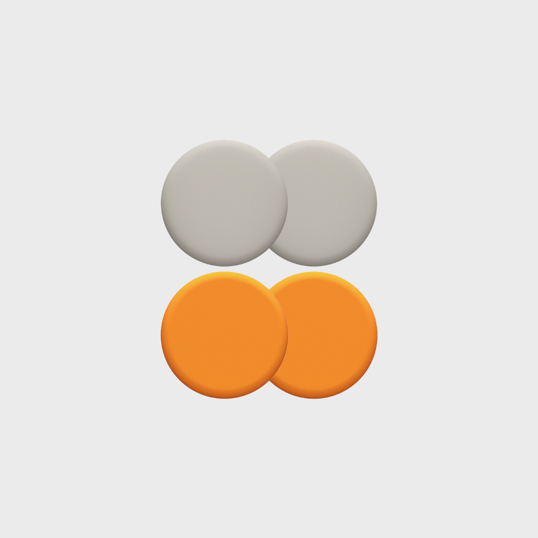 ALMOHADILLAS FREESTYLE BEIGE/NARANJA