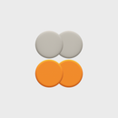ALMOHADILLAS FREESTYLE BEIGE/NARANJA