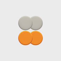 ALMOHADILLAS FREESTYLE BEIGE/NARANJA