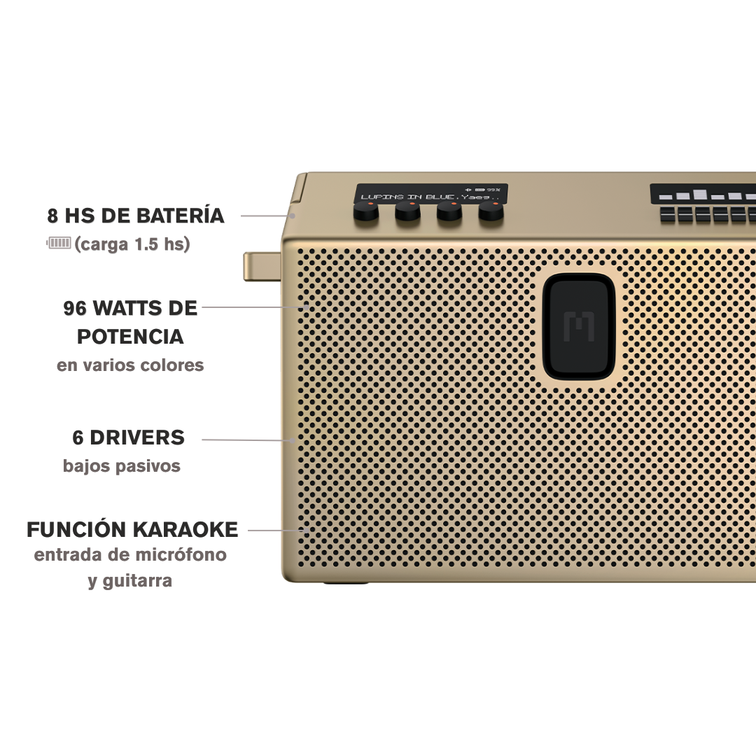 SPEAKER LARGE DORADO