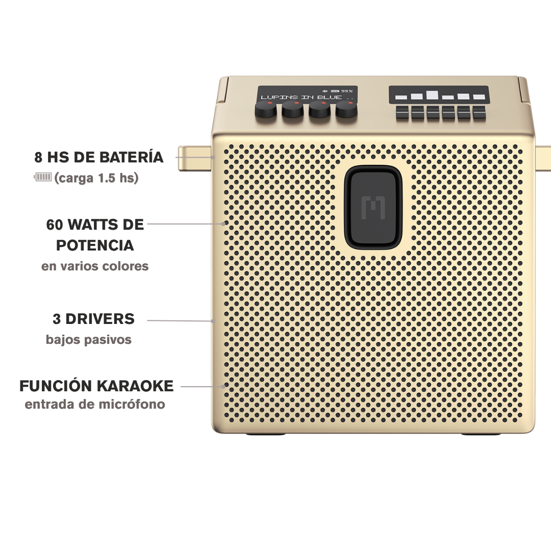 SPEAKER MEDIUM DORADO
