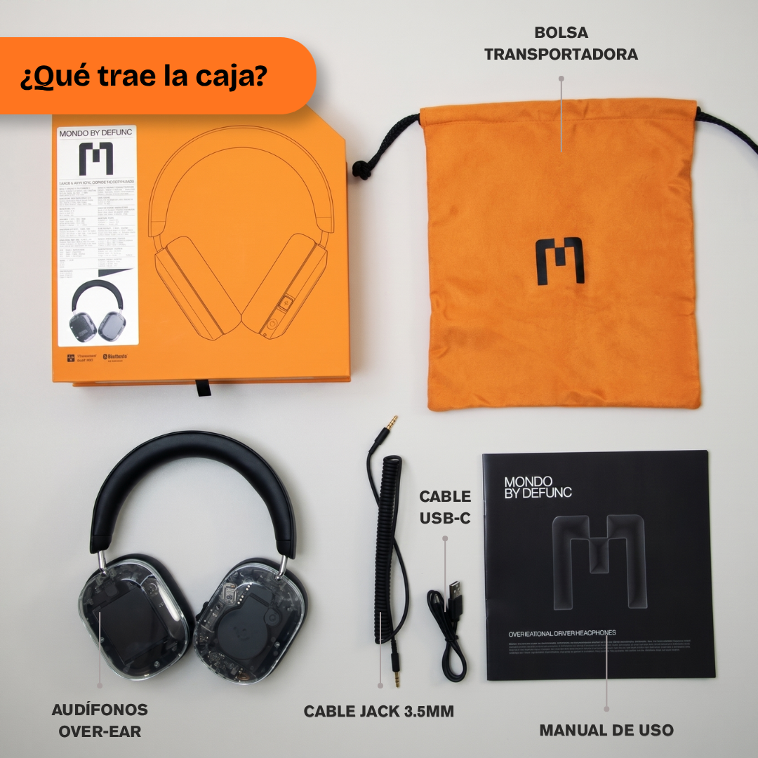 OVER-EAR TRANSPARENTE