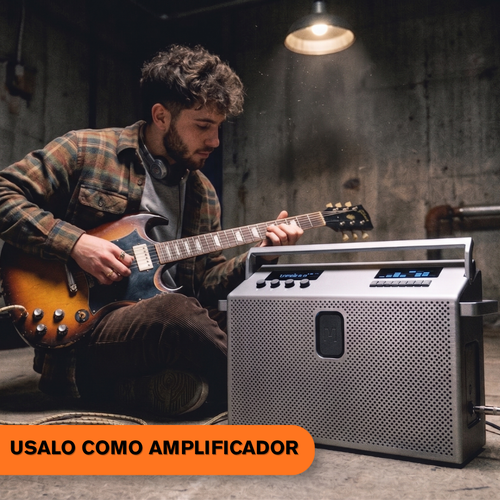 SPEAKER LARGE GRIS OSCURO