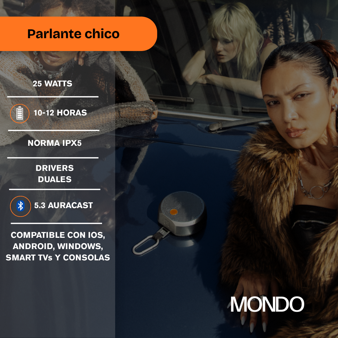 MONDO Small Speaker - Gris Oscuro