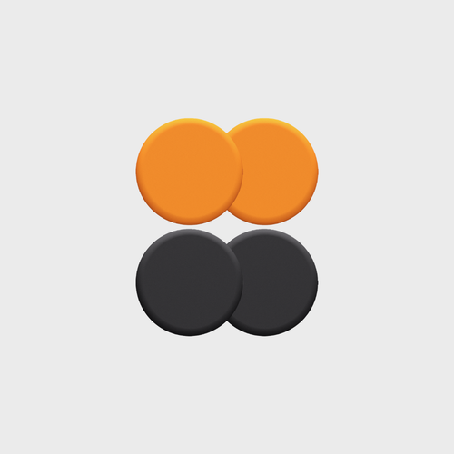 ALMOHADILLAS FREESTYLE NEGRO/NARANJA